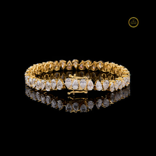 Gold Iced Elegance Bracelet That Shines Like Royalty By IVEVAR