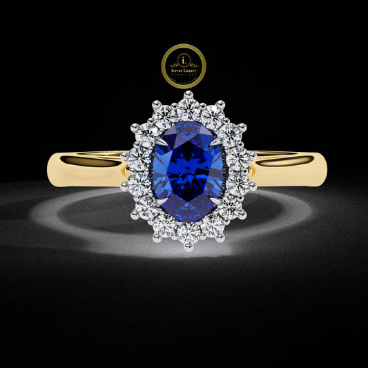 Chic Oval Cut VVS1  Moissanite Diamond Ring  Minimalist 925 Silver & 10K Gold Engagement Jewelry