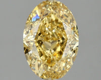 Hot Selling Of 2.02 CT Oval Shape Fancy Vivid Yellow Color VS2 Clarity Lab Grown Diamond Her Gold