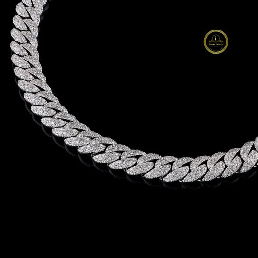 Custom Interlocking Geometric Link Micro Chain - view 2