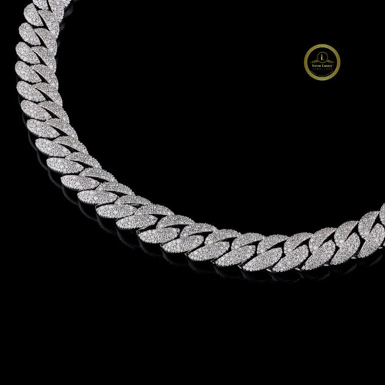 Custom Interlocking Geometric Link Micro Chain - view 2
