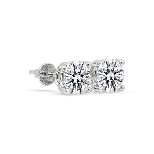 2.00 TCW Luxury Round Cut Moissanite Diamond Stud Earrings with Timeless Shine By ivevar
