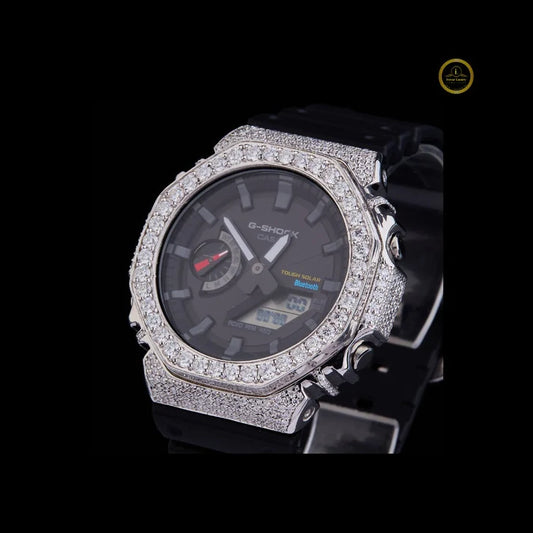 Fully Iced Luxury Wristwatch with Lab Grown Diamond Bezel – Modern Street Style and Timeless Elegance