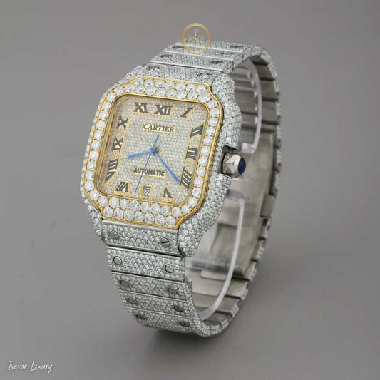 Elegance in Ice Ivevar’s Fully Iced Out Lab Diamond Watch