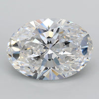 Sparkling 4.02 CT Oval Shape D Color VVS2 Clarity Lab grown Diamond For Calm Eyes