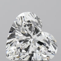 Classic Of 1.52 CT Heart Shape D Color VS1 Clarity Lab Grown Diamond For New Dawn