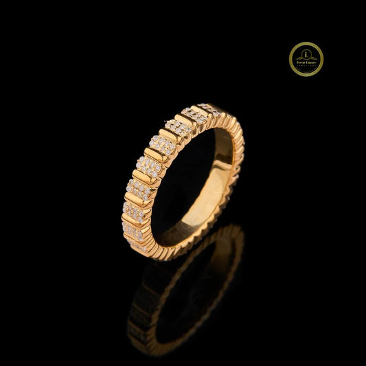 Luxury Diamond 2.40 CT Lab Grown Eternity Band Ring Round Cut Pavé Gold Ring for Women By Ivevar