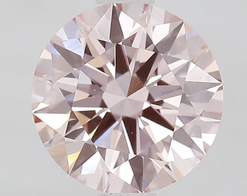 Trendy 1.07 CT Round Shape Fancy Vivid Pink Color VS1 Clarity Moissanite Diamond For Anniversary Ring