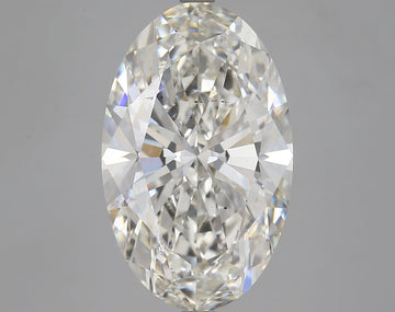 Trendy 6.21 CT Oval Shape H Color SI2 Clarity Lab grown Diamond For Anniversary Ring