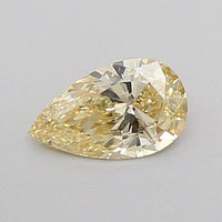 Elegant 0.33 CT Pear Shape Light Yellow Color VVS1 Clarity Lab Grown Diamond For Found Time