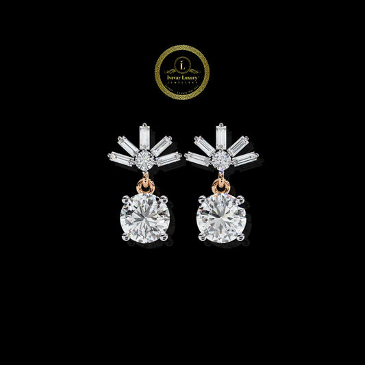 Stunning Lab Created Diamond Earrings Ethical & Luxurious