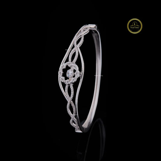 Sparkling Floral Infinity Moissanite Diamond Bracelet for Women with Modern Luxury Look By Ivevar