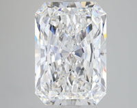 Trendy 5.01 CT Radiant Shape D Color SI1 Clarity Lab grown Diamond For One Step