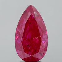 MInimalist 4.01 CT Pear Shape Fancy Vivid Pink Color VS1 Clarity Lab grown Diamond For Custom Ring
