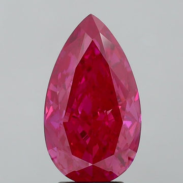 MInimalist 4.01 CT Pear Shape Fancy Vivid Pink Color VS1 Clarity Lab grown Diamond For Custom Ring