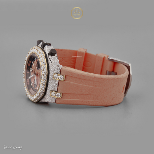 Lab-Grown Diamond Rubber Band Luxury Watch by Ivevar