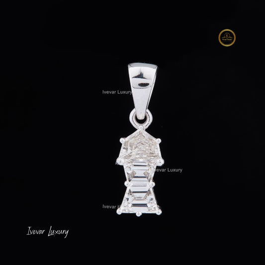 1.70 Ct Fancy Shape Lab Gworn Diamond Pendant By Ivevar