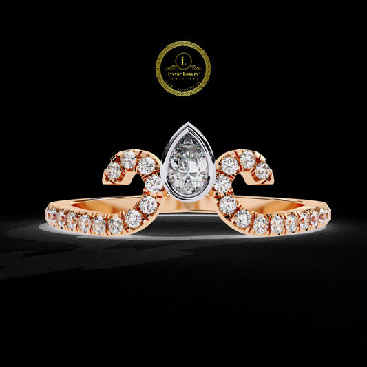 Affordable Vintage Engagement Rings Lab Grown Diamond Gold Ring By Ivevar