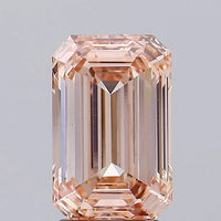 Elegant Of 3.00 CT Emerald Shape Fancy Intense Pink Color VS2 Clarity Moissanite Diamond For First Rain
