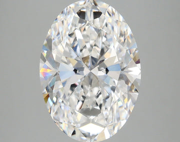 Brilliant 5.02 CT Oval Shape D Color VVS2 Clarity Lab grown Diamond For Calm Eyes