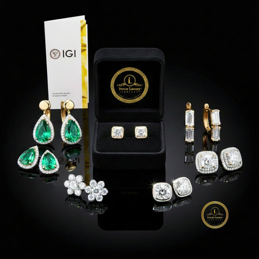 Emerald Cut Micro Pave Halo Stud Earrings - view 4