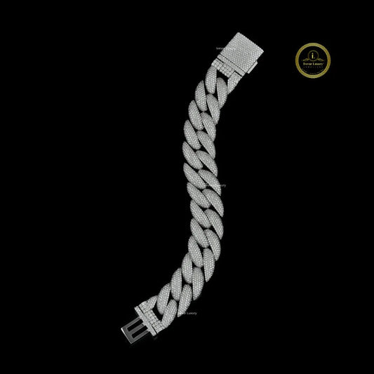 Iced Out Pave Cut Cuban Link Bracelet - view 2