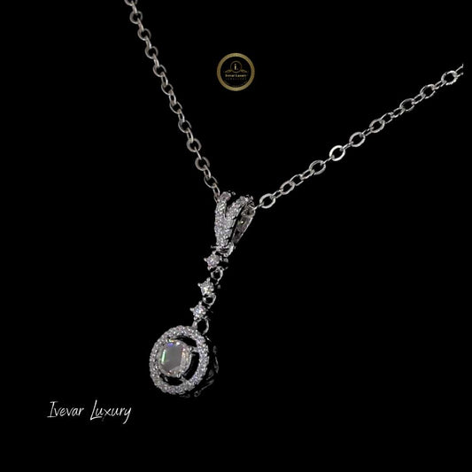 Minimalist Rose Cut Necklace Natural Diamond Jewelry Ivevar