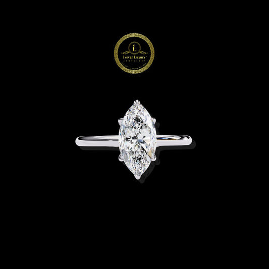 Marquise  Stone Lab Grown Diamond Ring Past Present Future
