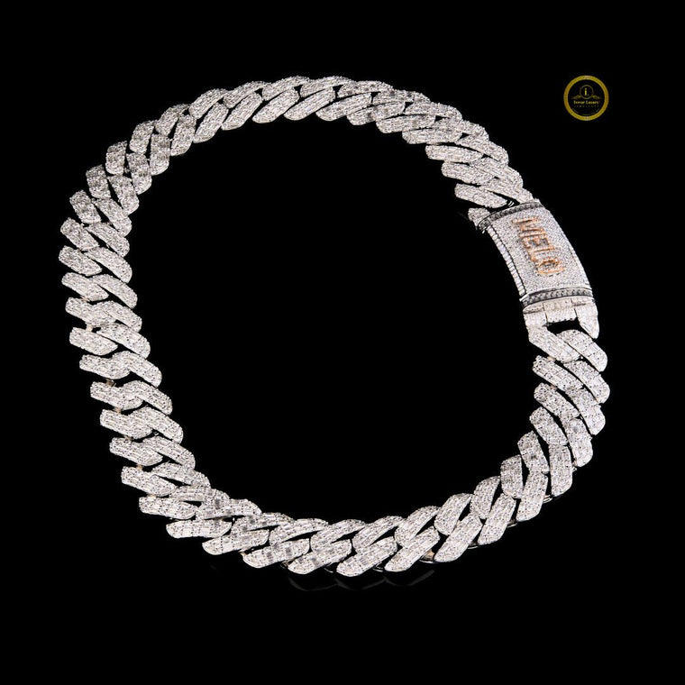 Iced Out Linear Lab Grown Diamond Choker Necklace - view 2