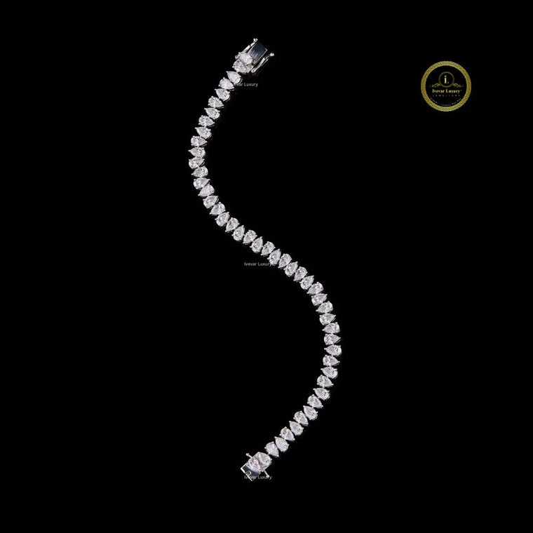 Pear Shape Tennis Bracelet - view 2