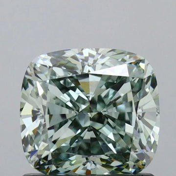 Trendy 1.01 Ct Rare Fancy Green Cushion Cut VS1 Clarity IGI Moissanite Diamond For Jewelry