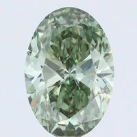 Stunning Of 3.19 CT Oval Shape Fancy Vivid Green Color VS2 Clarity Moissanite Diamond For After Light