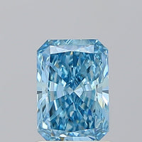 Latest 1.10 CT Radiant Shape Fancy Vivid Blue Color VS2 Clarity Lab grown Diamond For Someone Special Ring
