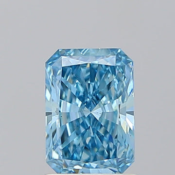 Latest 1.10 CT Radiant Shape Fancy Vivid Blue Color VS2 Clarity Lab grown Diamond For Someone Special Ring