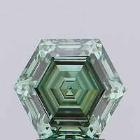 Luxurious 2.58 CT Antique Shape Fancy Vivid Green Color VVS2 Clarity Moissanite Diamond For Custom Ring