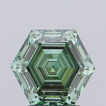 Luxurious 2.58 CT Antique Shape Fancy Vivid Green Color VVS2 Clarity Moissanite Diamond For Custom Ring