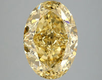 Elegant 5.12 CT Oval Shape Fancy Vivid Yellow Color VS1 Clarity Moissanite Diamond For Cocktail Ring