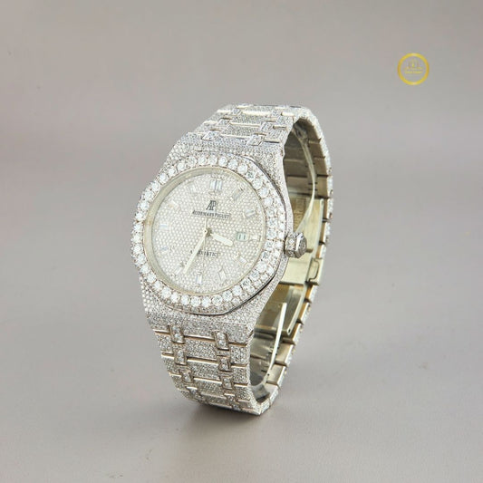Full Iced Out Baguette Dial Watch - IVEVAR Moissanite Diamond Luxury Men's Jewelry