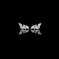 0.28 CT Luxury Finest Lab Created Diamond Marquise Leaf Climber Earring for Birthday Gift