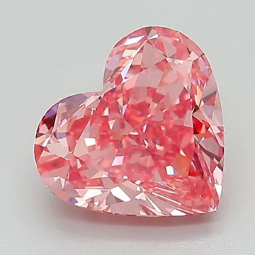 Bold Beauty Of 1.61 CT Heart Shape Fancy Vivid Pink Color VS2 Clarity Moissanite Diamond For Open Skies