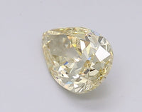 Bright 1.51 CT Pear Shape Fancy Intense Yellow Color VS1 Clarity Lab Grown Diamond For Last Glow