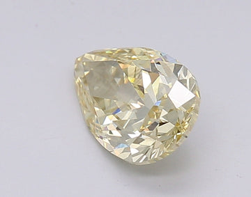 Bright 1.51 CT Pear Shape Fancy Intense Yellow Color VS1 Clarity Lab Grown Diamond For Last Glow
