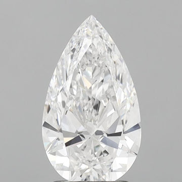 High Quality 2.00 CT Pear Shape D Color VVS2 Clarity Lab Grown Diamond For Lost Hours