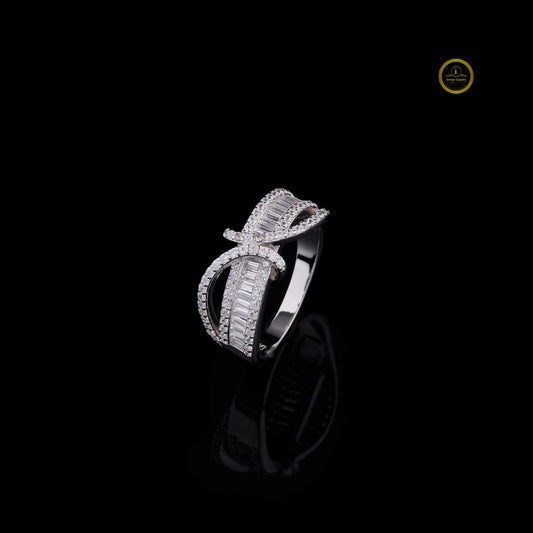 Minimalist 925 Silver Wedding Ring Sleek & Comfort Fit VVS Jewelry