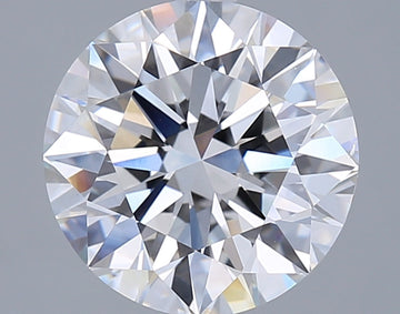 Fantastic 3.08 CT Round Shape F Color VS1 Clarity Lab Grown Diamond For Her Warmth