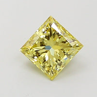 Fine Fancy Intense Yellowish Yellow Color 1.01 CT Princess Shape VS2 Clarity Lab grown Diamond For Special One Ring