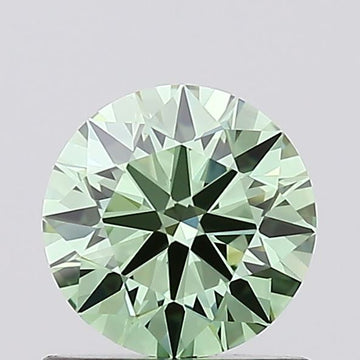Special 0.70 CT Round Shape Fancy Vivid Green Color VVS1 Clarity Lab Grown Diamond For That Whisper