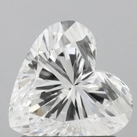 Shiny Heart Shape VS1 Clarity 1.11 CT D Color Moissanite Diamond For Propose Ring
