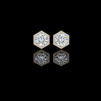 2.10 TCW Ethical Luxury Best Moissanite Round Cut Diamond Earring for Conscious Girl