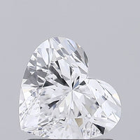 Timeless Heart Shape 1.01 CT D Color VS1 Clarity Lab grown Diamond For her Ring